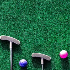 The Gulf Range, Crystal Beach, miniature golf