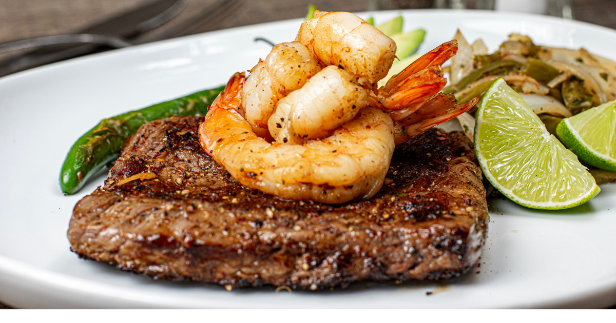 steak and shrimp